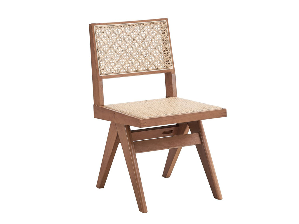 Valentina Rattan & Natural Finish 5PCs Patio/Outdoor Dining Set (No Bench Included)