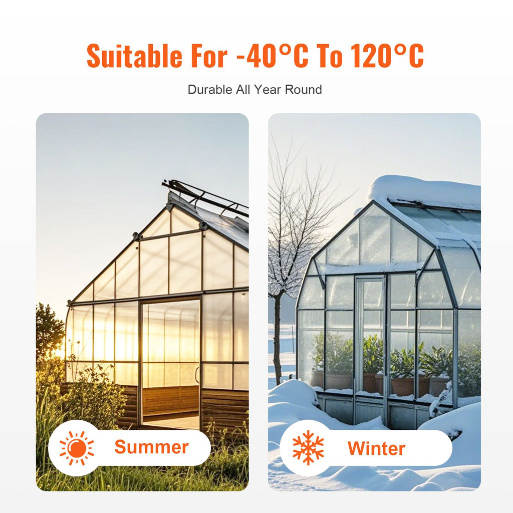 14 Pack Polycarbonate Greenhouse Panels, 2' X 4' X 0.16'' Roof Panels Sheets, Waterproof UV Protected Corrugated Plastic Roofing, Impact Resistance Clear Roofing Sheets for Greenhouse/Garden