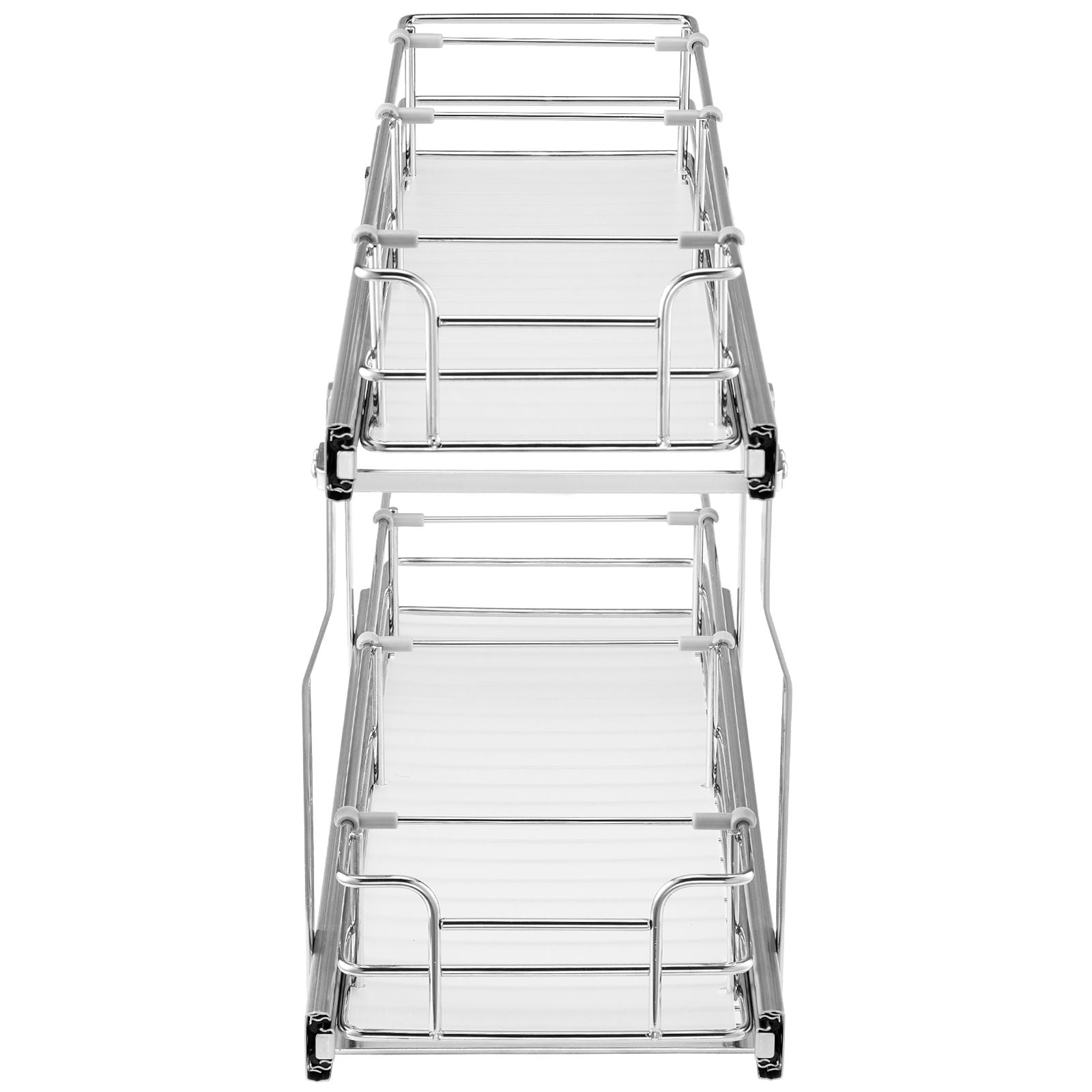 8.5"Wx21"Dx15"H Pull Out Cabinet Organizer, Heavy Duty Slide Out Pantry Shelves, Steel Roll Out Drawers, Sliding Drawer Storage for Home Under Sink, 10"Wx22"Dx18"H Install Size for Cabinet