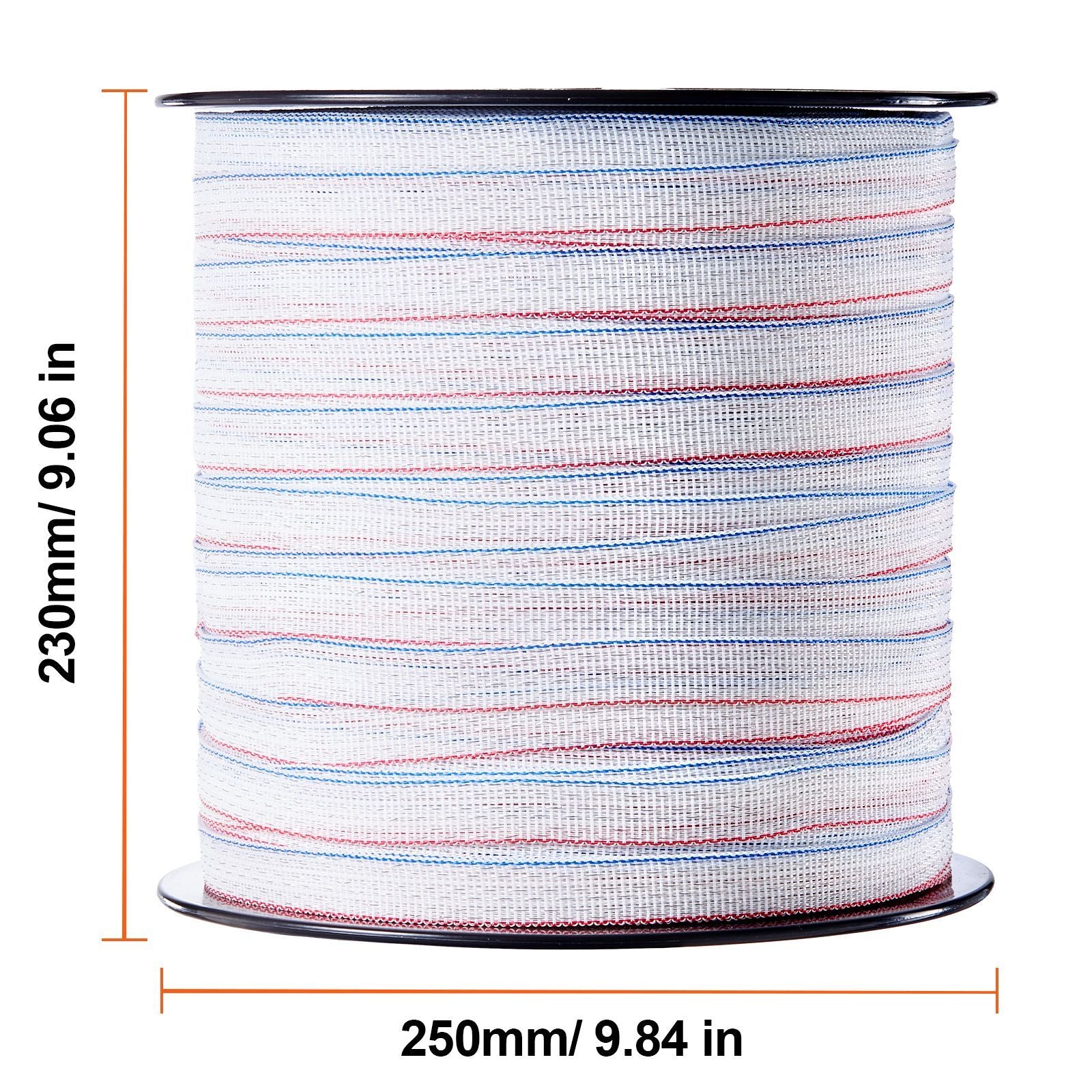 Electric Fence Tape, 1640Ft 500M Polytape Fencing Hot Wire, 3/4" Width 6 Stainless Steel Strands for Reliable Conductivity, UV & Rust Resistance, Portable Polywire for Horse Cattle Livestock