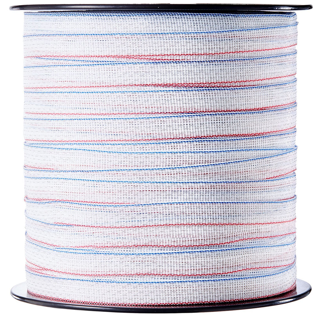 Electric Fence Tape, 1640Ft 500M Polytape Fencing Hot Wire, 3/4" Width 6 Stainless Steel Strands for Reliable Conductivity, UV & Rust Resistance, Portable Polywire for Horse Cattle Livestock