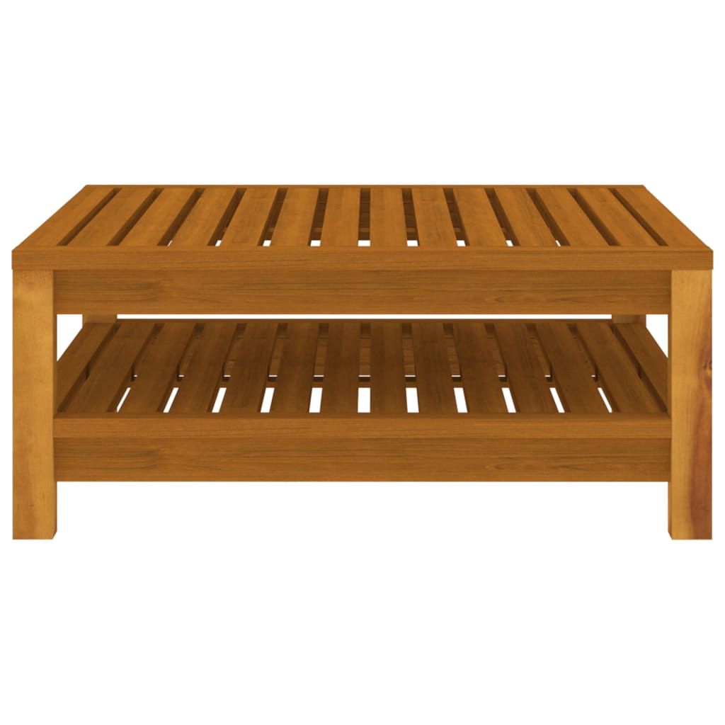 4 Piece Patio Lounge Set with Cushion Solid Acacia Wood