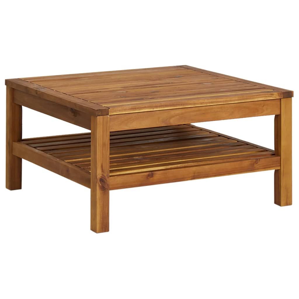 6 Piece Patio Lounge Set with Cushion Solid Acacia Wood