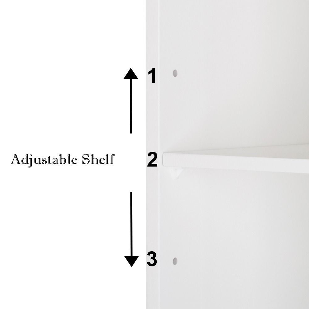 Wall Mounted Storage Cabinet with Magnetic Lock Space Saving Organizer Shelf Durable Bathroom Kitchen Cupboard