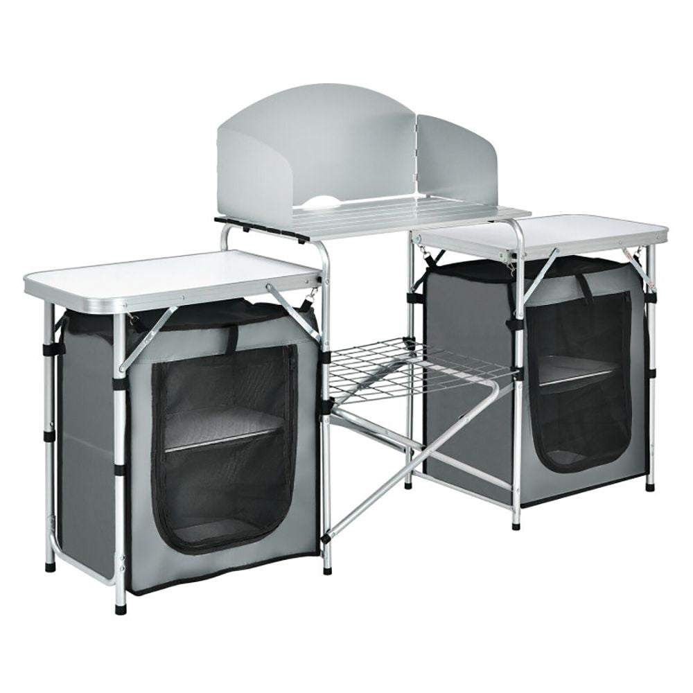 1PC Folding Camping Table with Storage Organizer