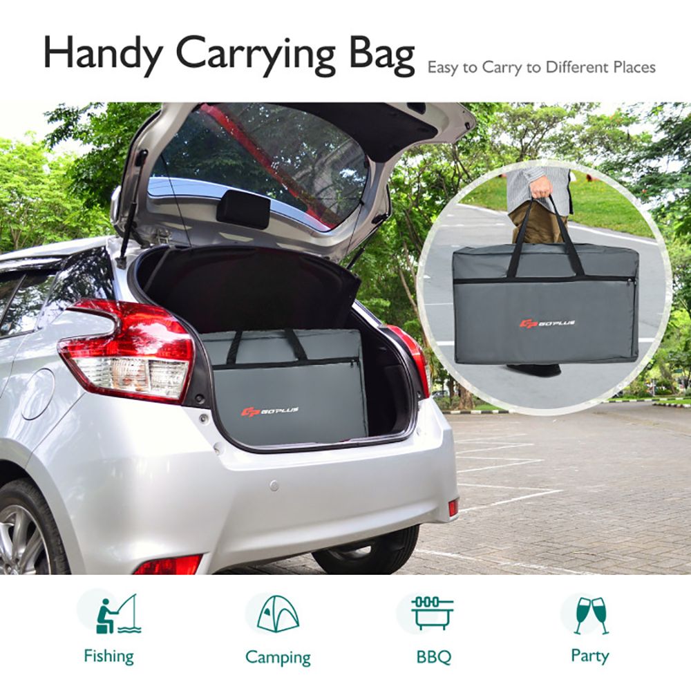 1PC Folding Camping Table with Storage Organizer