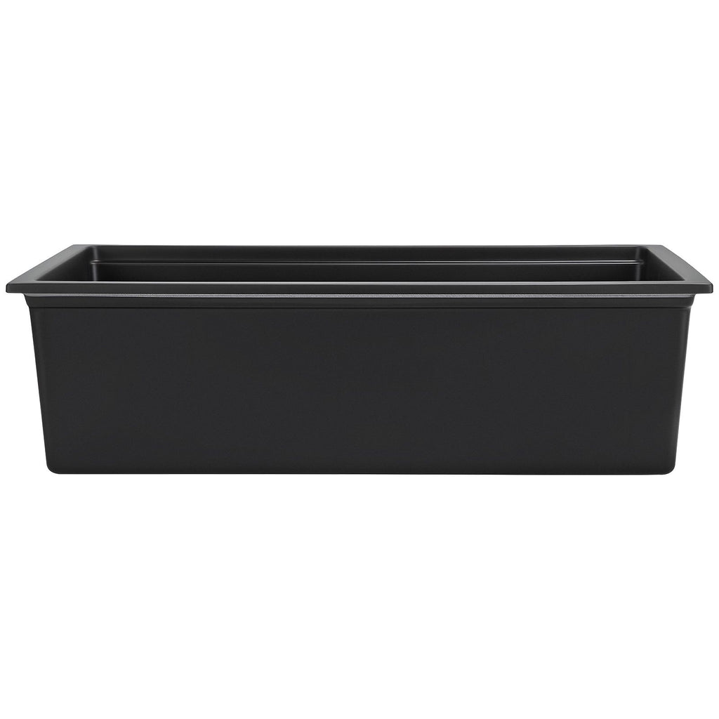 30 inch Kitchen Sink Workstation, Undermount Granite Sink, Drop-In Single Bowl Farmhouse Basin with Multiple Accessories, Household Dishwasher Sinks for RV, Prep Kitchen, and Bar (Black)