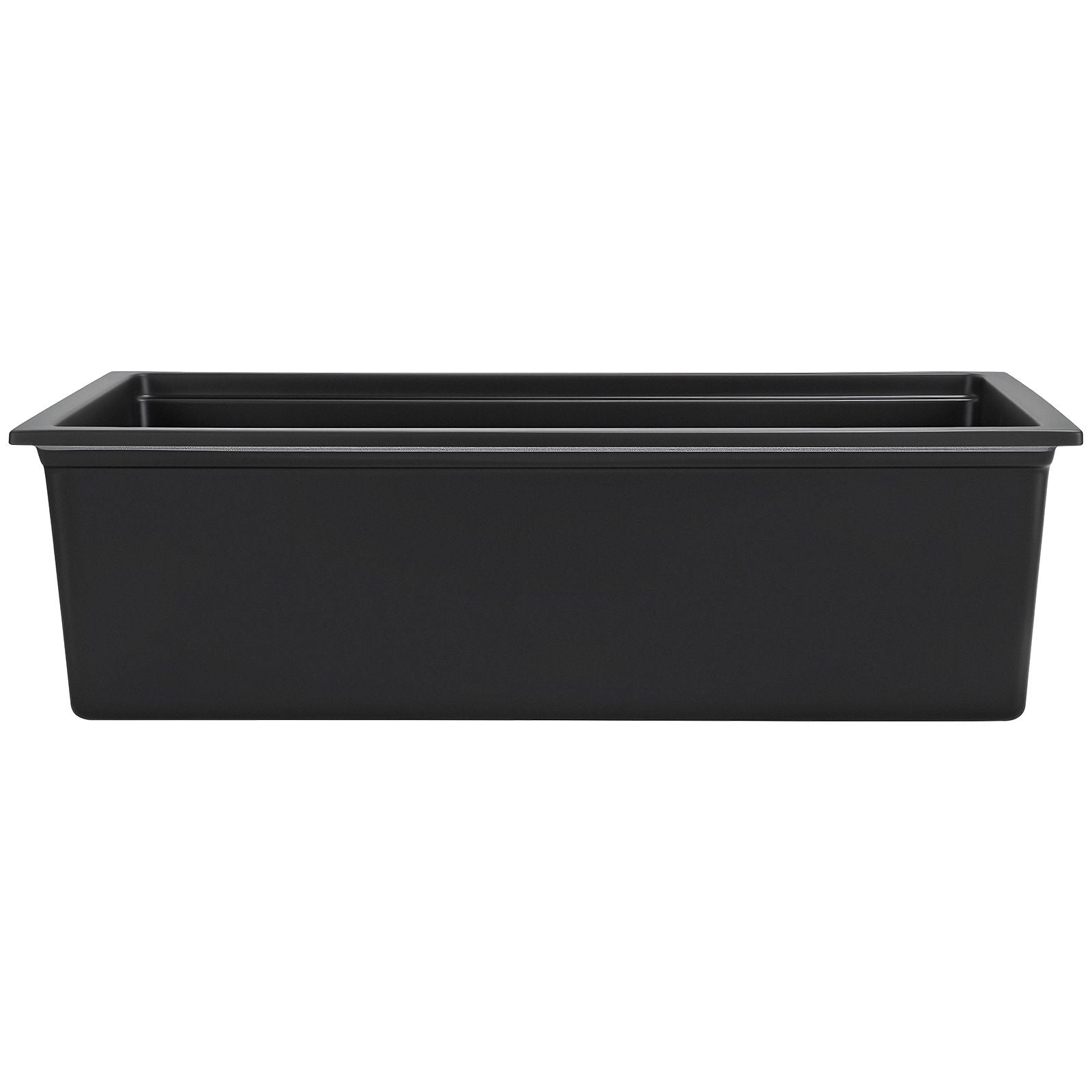30 inch Kitchen Sink Workstation, Undermount Granite Sink, Drop-In Single Bowl Farmhouse Basin with Multiple Accessories, Household Dishwasher Sinks for RV, Prep Kitchen, and Bar (Black)