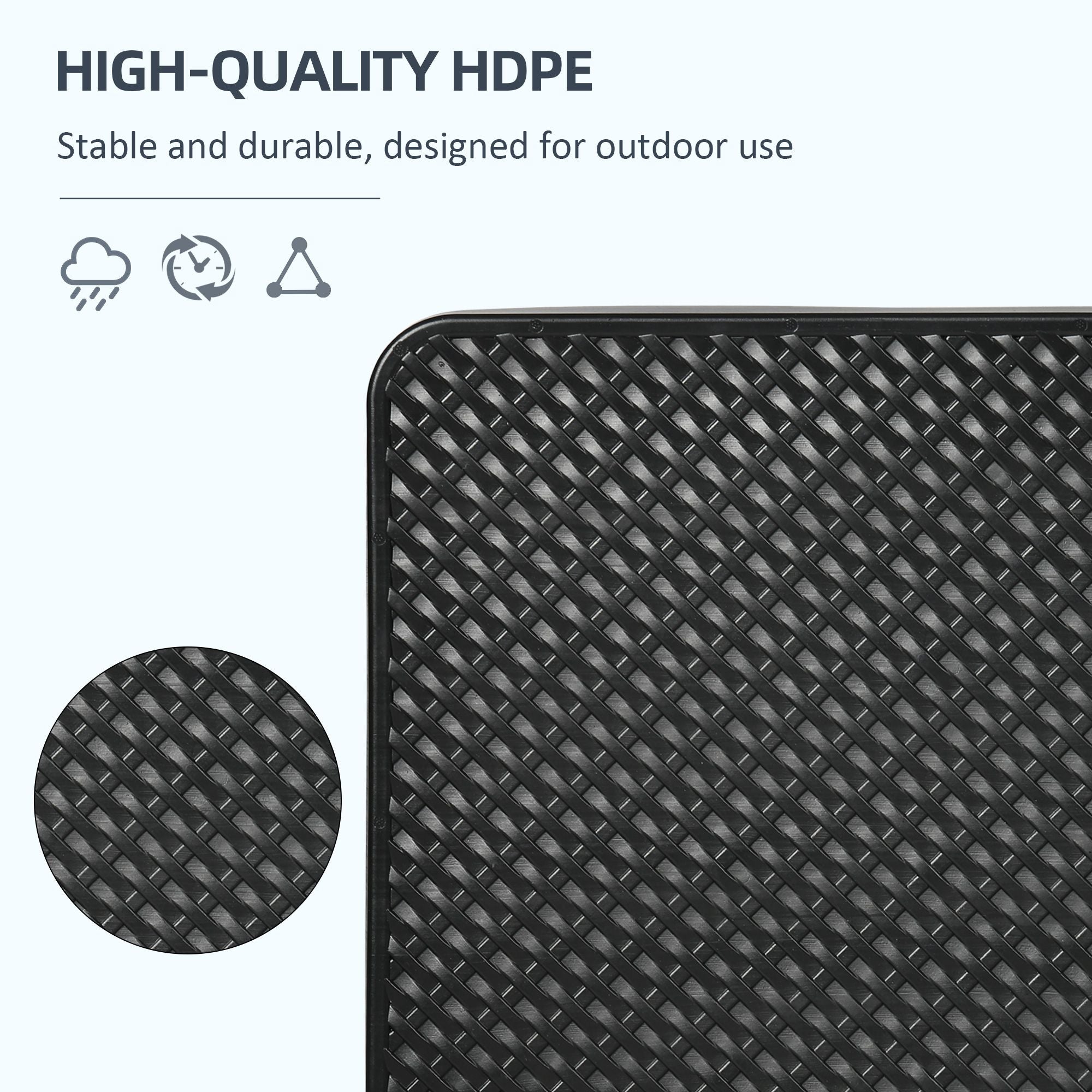 4PCs 175lb Cantilever Patio Umbrella Base Weights, HDPE Water and Sand Filled Umbrella Weights, Black