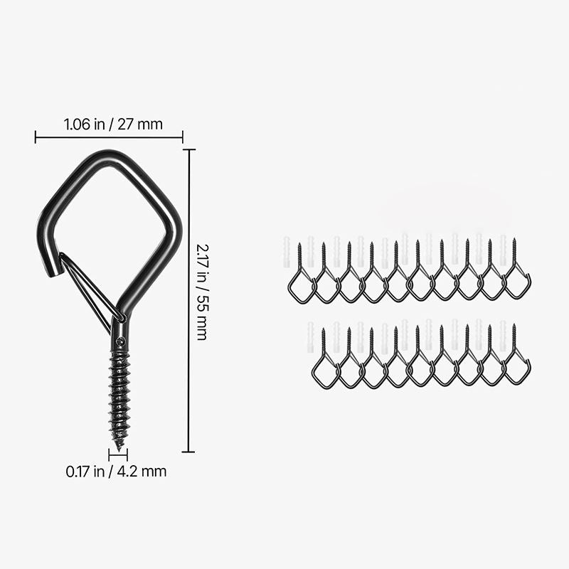Wall Organizer Storage Hooks for Home Bathroom Kitchen Garage