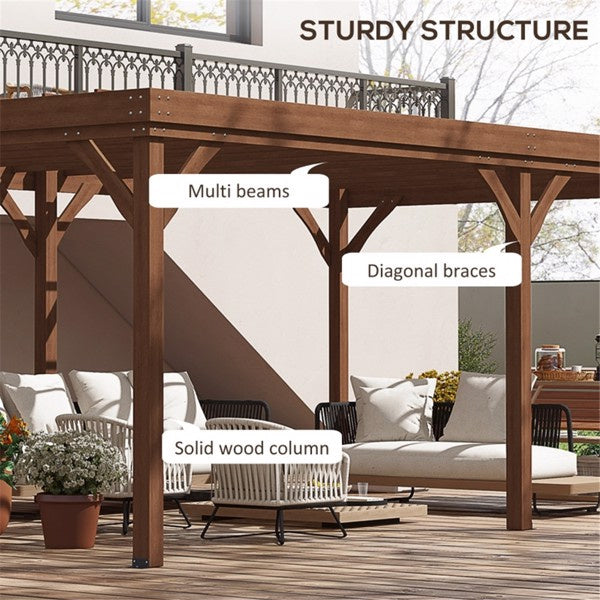 Original SKU:55207963 Outdoor Wooden Gazebo