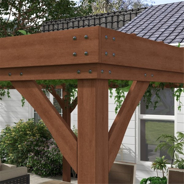 Original SKU:55207963 Outdoor Wooden Gazebo