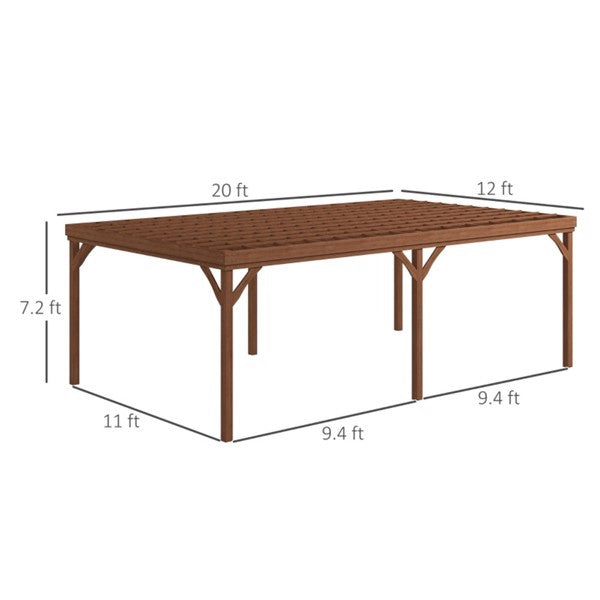 Original SKU:55207963 Outdoor Wooden Gazebo