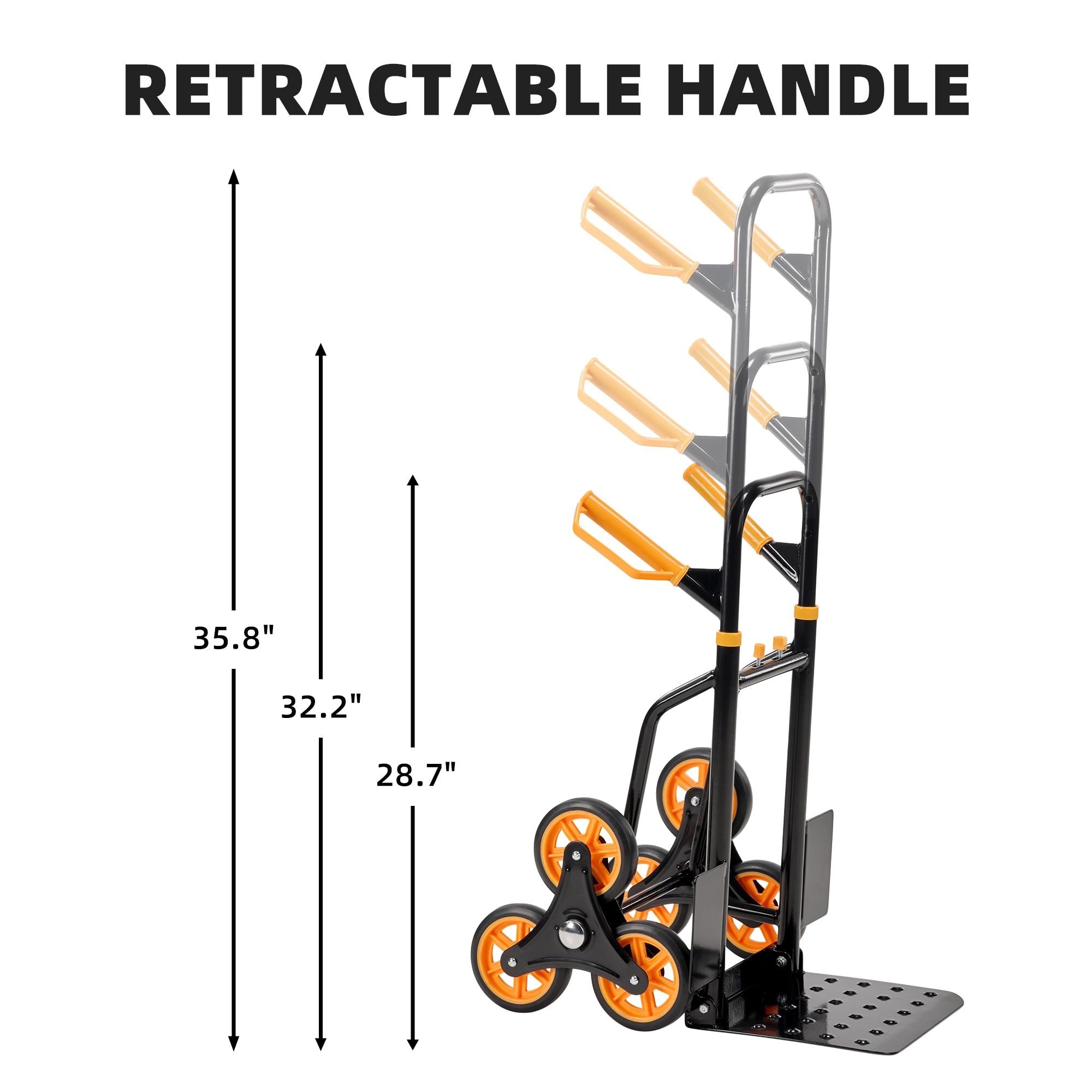 Stair Climber Hand Truck Dolly,Heavy Duty Stair Climbing Cart