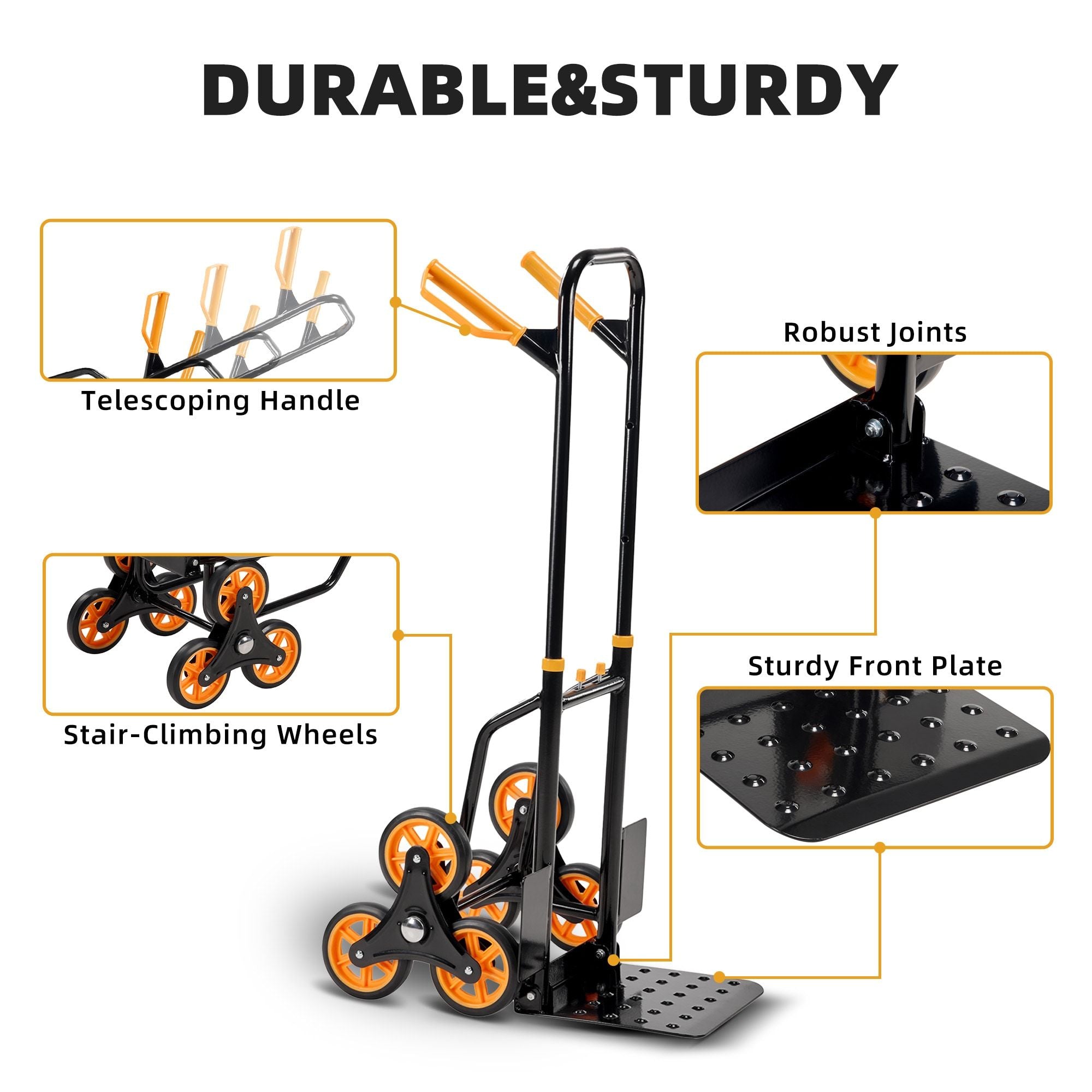 Stair Climber Hand Truck Dolly,Heavy Duty Stair Climbing Cart