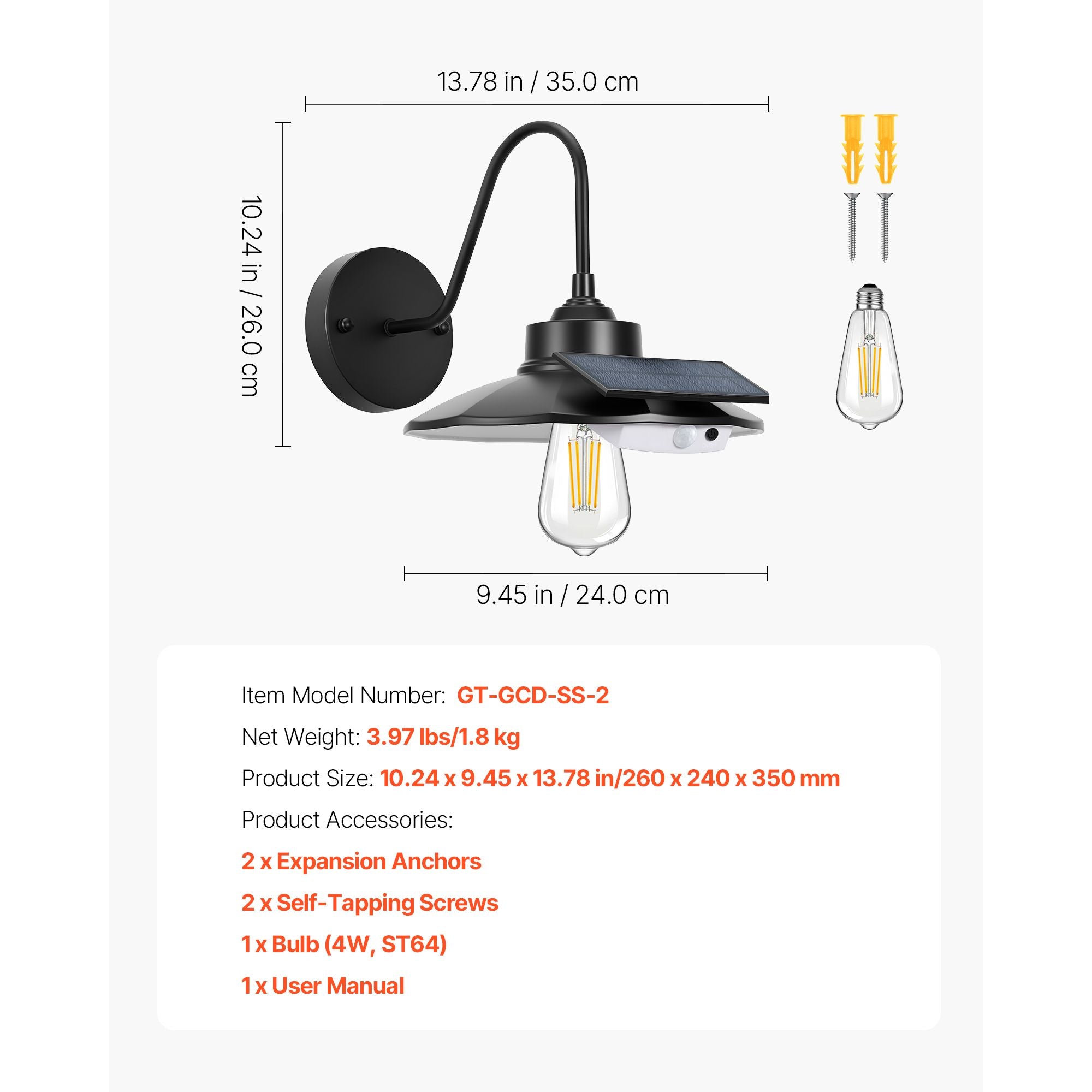 Solar Motion-Sensor Barn Lights – 2 Pack – product image 7