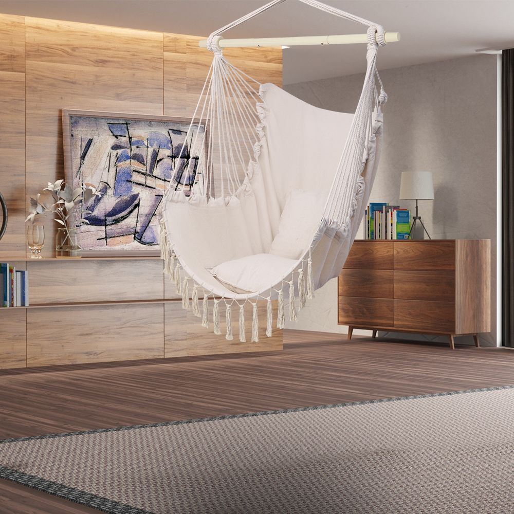 Beige Tassel Hanging Chair – product image 15