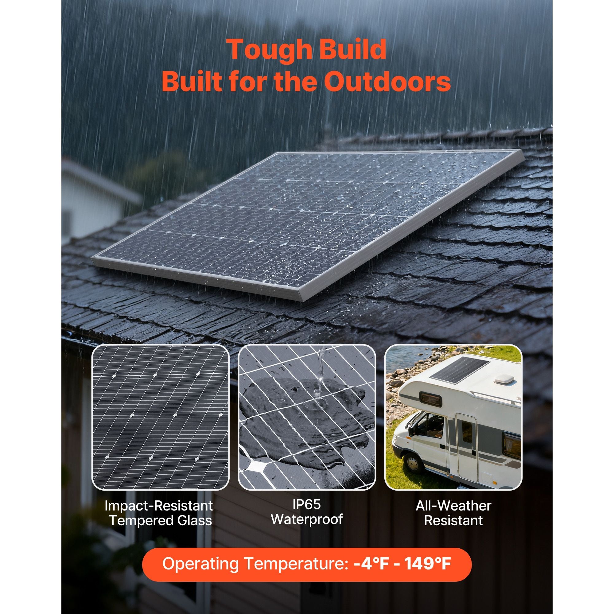 100W Monocrystalline Solar Panel – product image 5