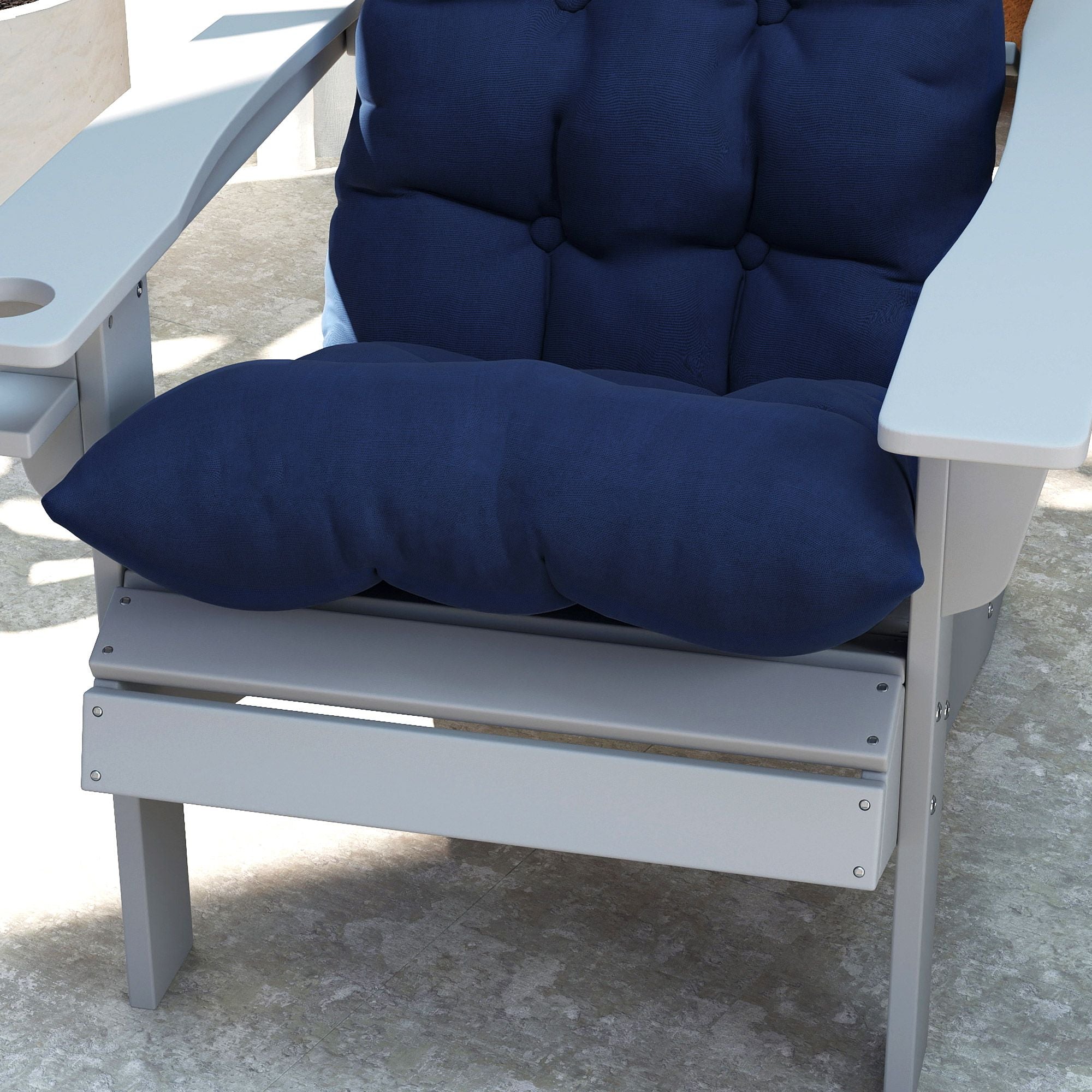 Navy Adirondack Chair Cushions – Set of 2 – product image 9