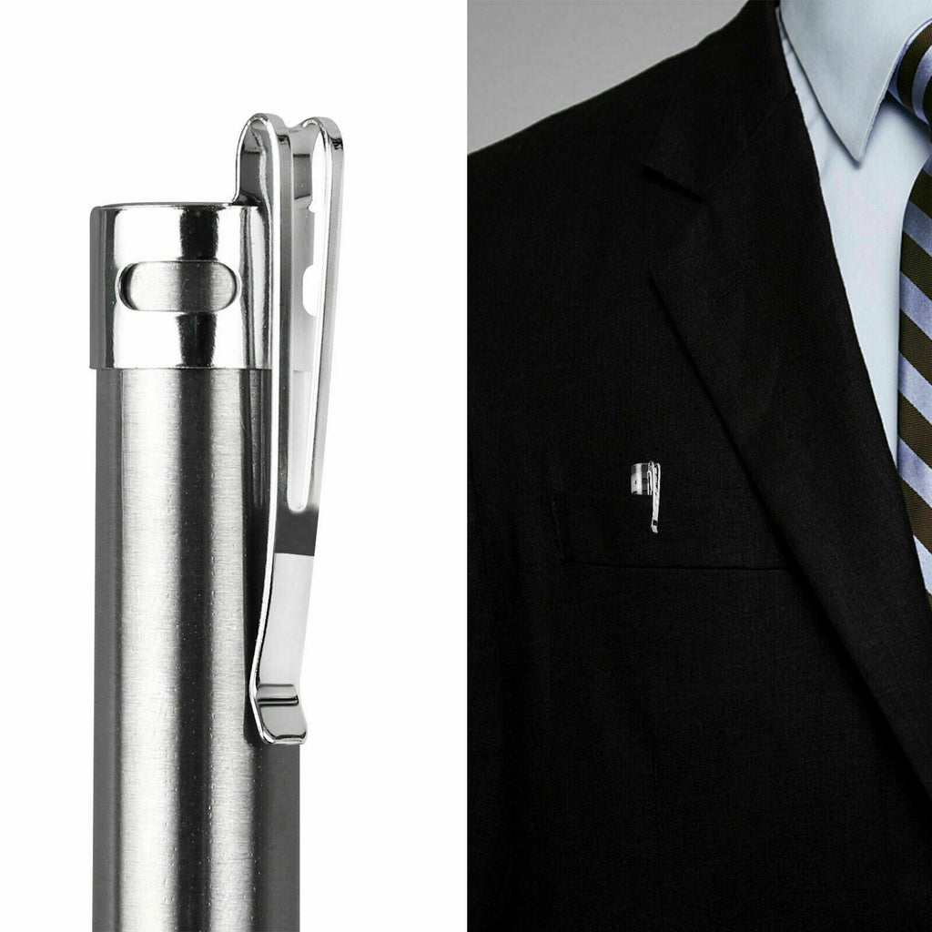 USB Rechargeable Stainless Steel Pen Flashlight – product image 10