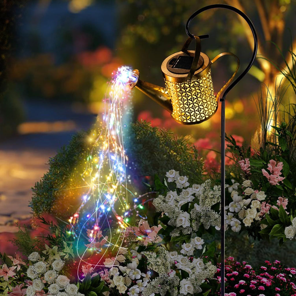 Watering Can Solar Garden Lantern with Hanging Hook – product image 12