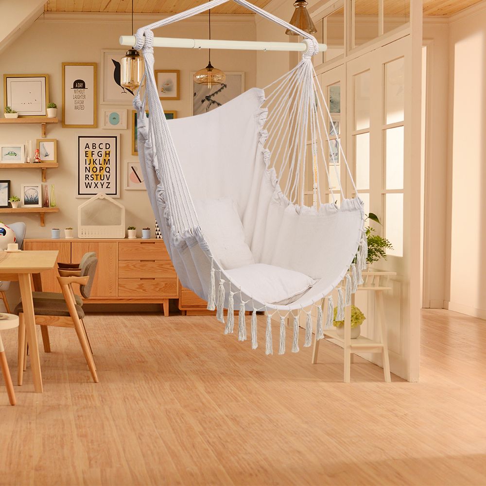 Beige Tassel Hanging Chair – product image 7