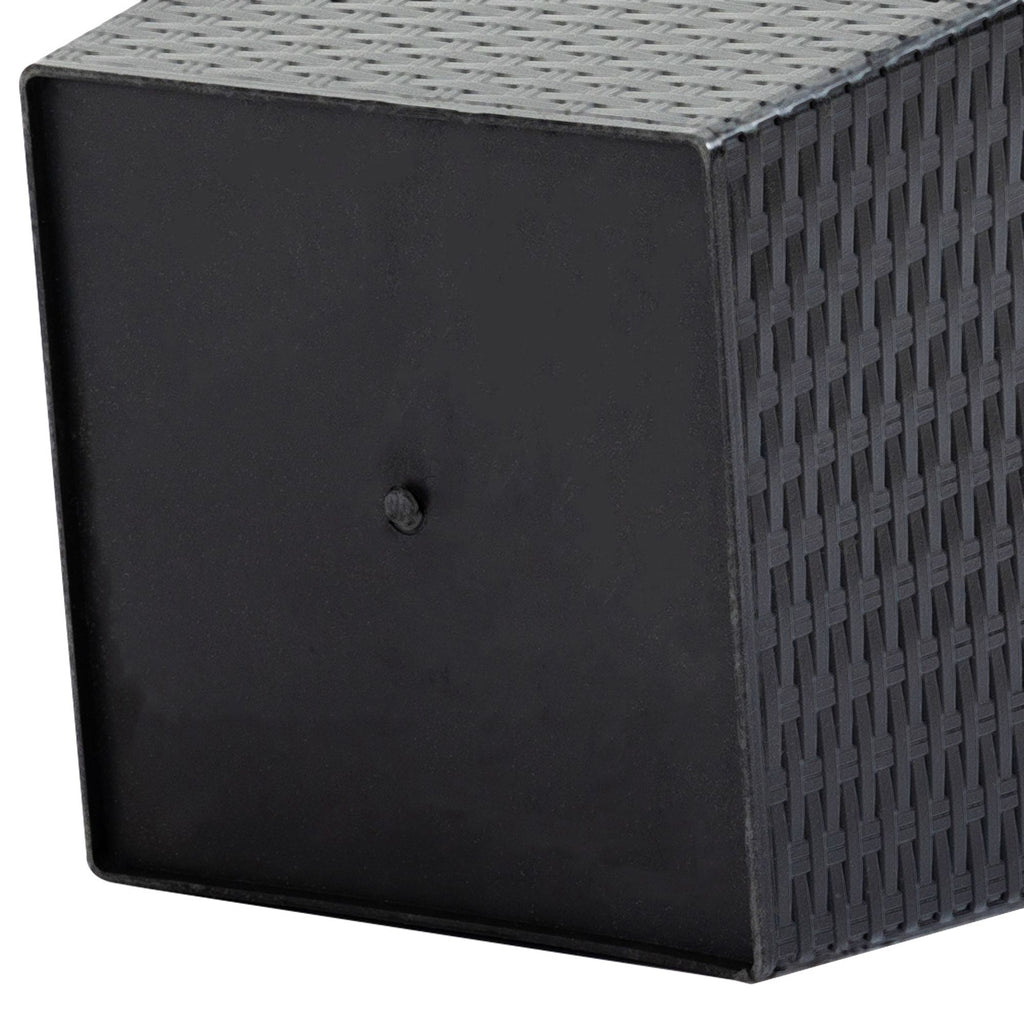 Tall Black Rattan-Style Planters – Set of 3 – product image 9