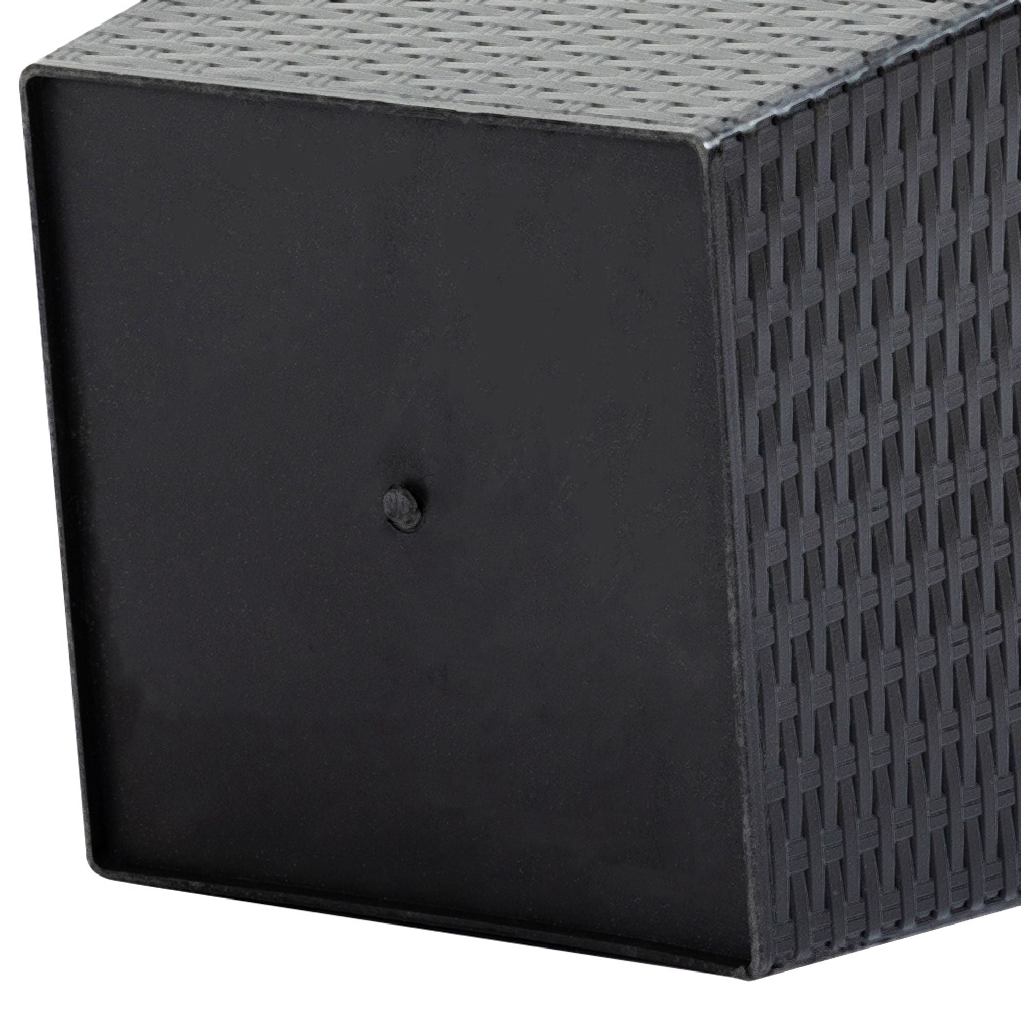 Tall Black Rattan-Style Planters – Set of 3 – product image 9