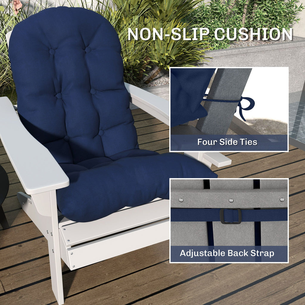 Navy Adirondack Chair Cushions – Set of 2 – product image 6