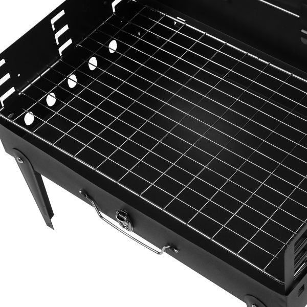 Portable Square Charcoal Grill – Black – product image 18