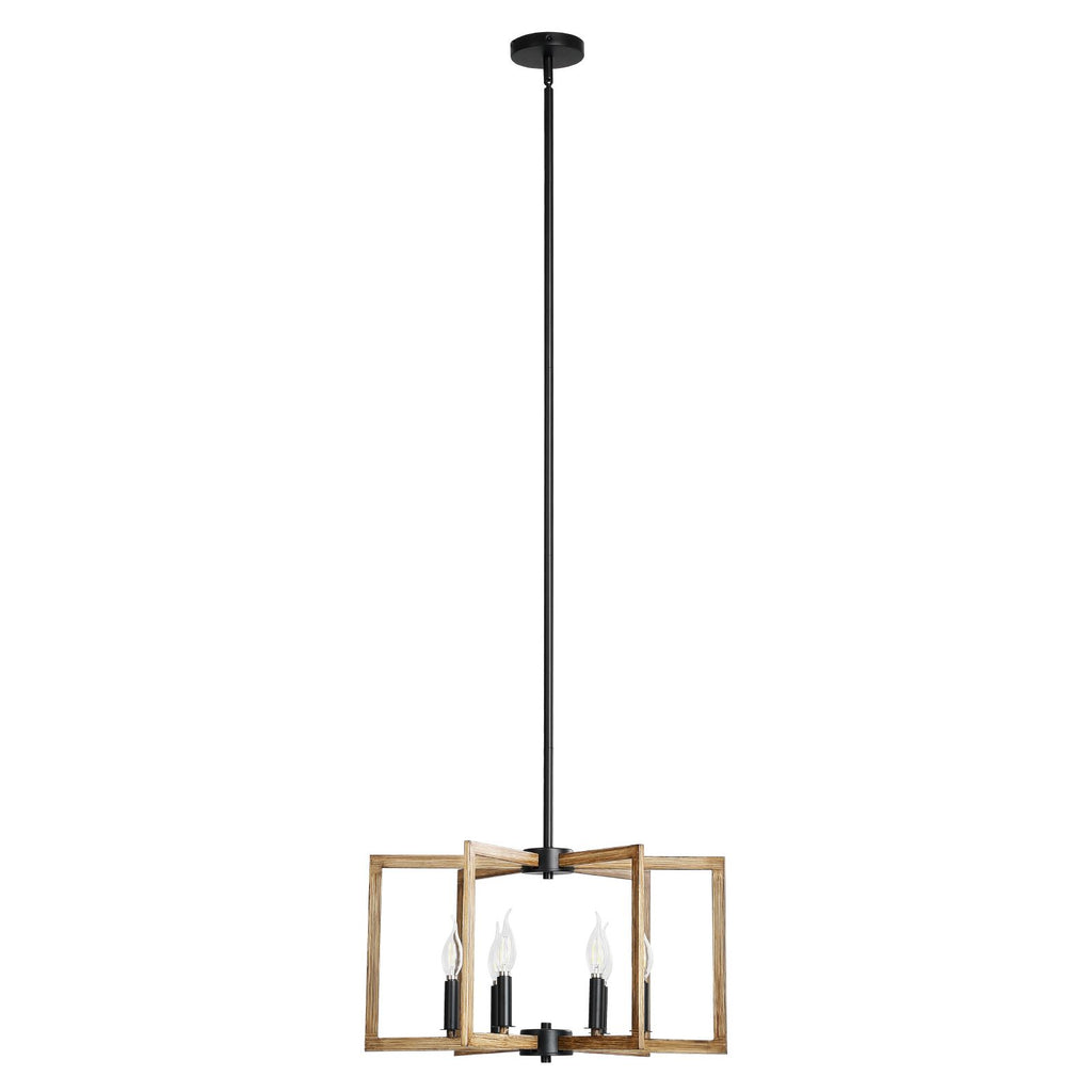 Six-Light Adjustable Farmhouse Metal Chandelier – product image 9