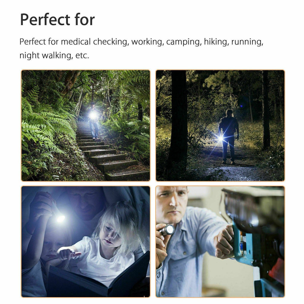 USB Rechargeable Stainless Steel Pen Flashlight – product image 7