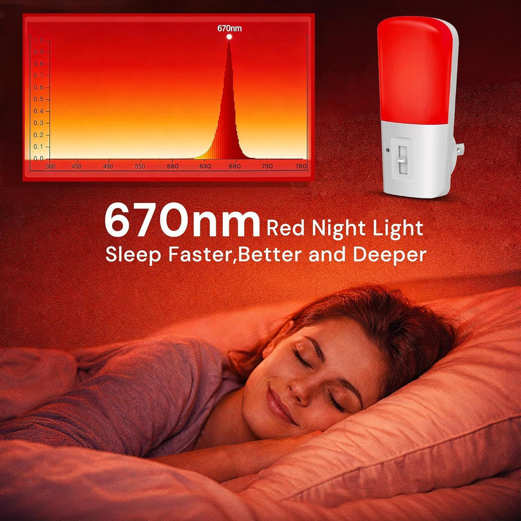 Dimmable Red Dusk-to-Dawn Night Lights – 2 Pack – product image 2