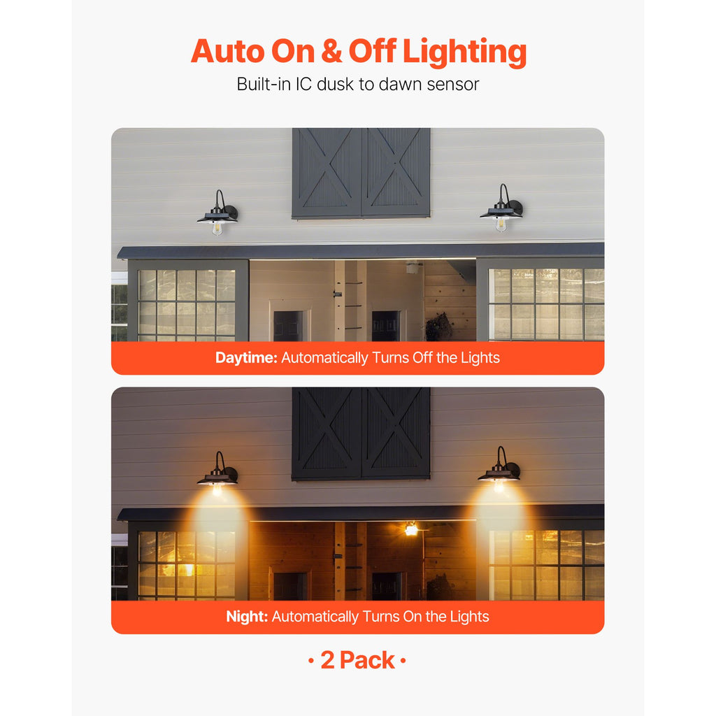 Solar Motion-Sensor Barn Lights – 2 Pack – product image 2