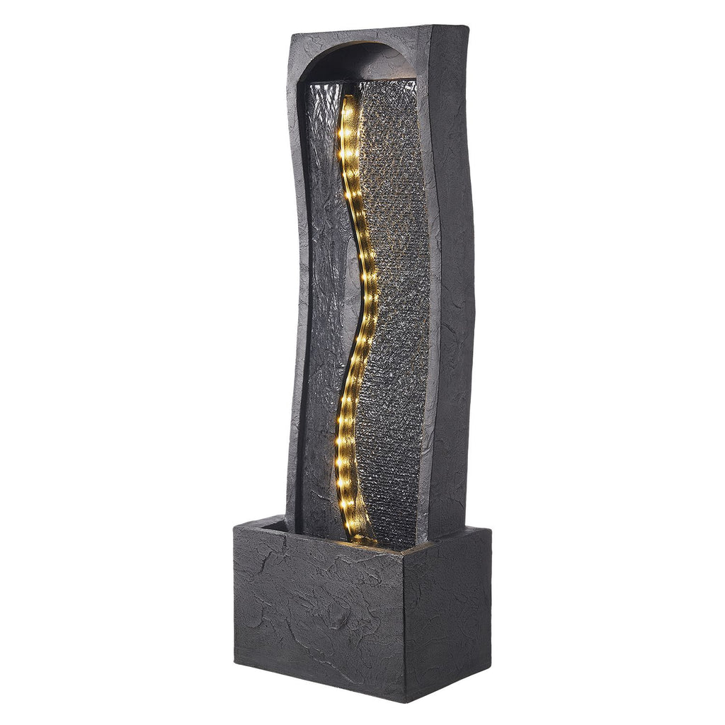 38.58-Inch Rock-Style Outdoor Fountain with LED Light – product image 11