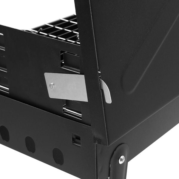 Portable Square Charcoal Grill – Black – product image 17