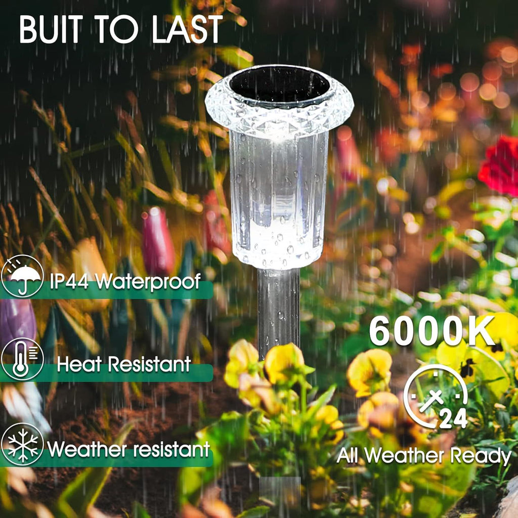 Stainless Steel Solar Pathway Lights – 10 Pack – product image 5
