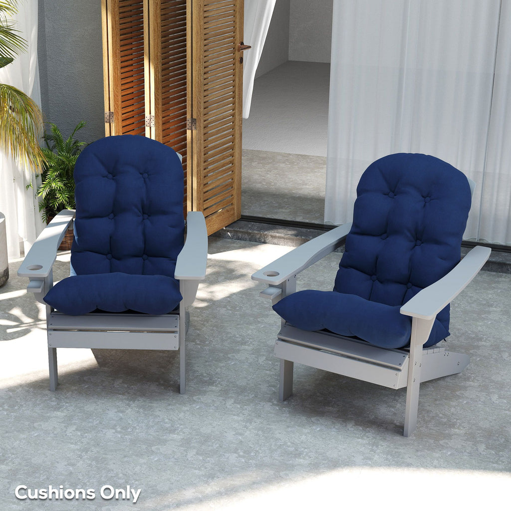 Navy Adirondack Chair Cushions – Set of 2 – product image 7