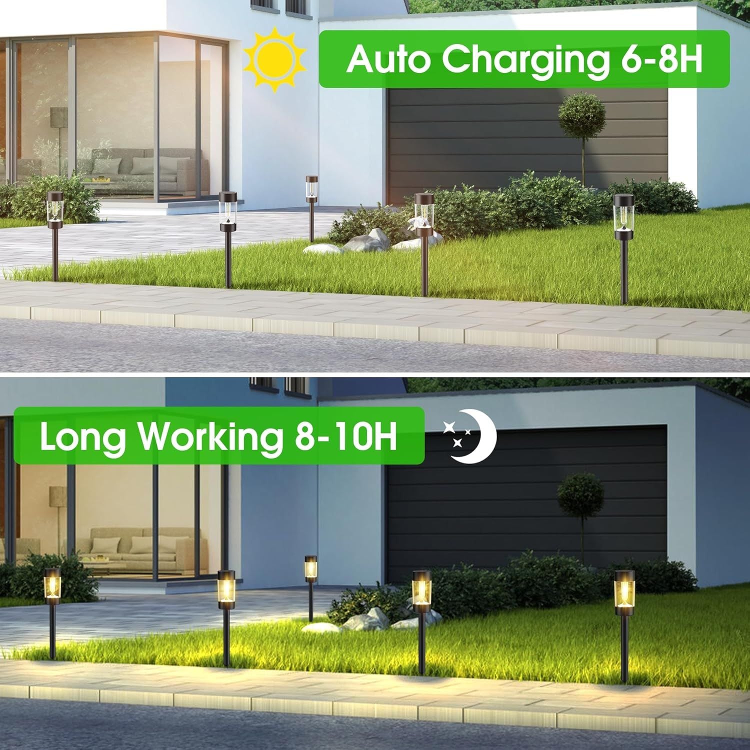 Warm White Solar Landscape Lights – 12 Pack – product image 6
