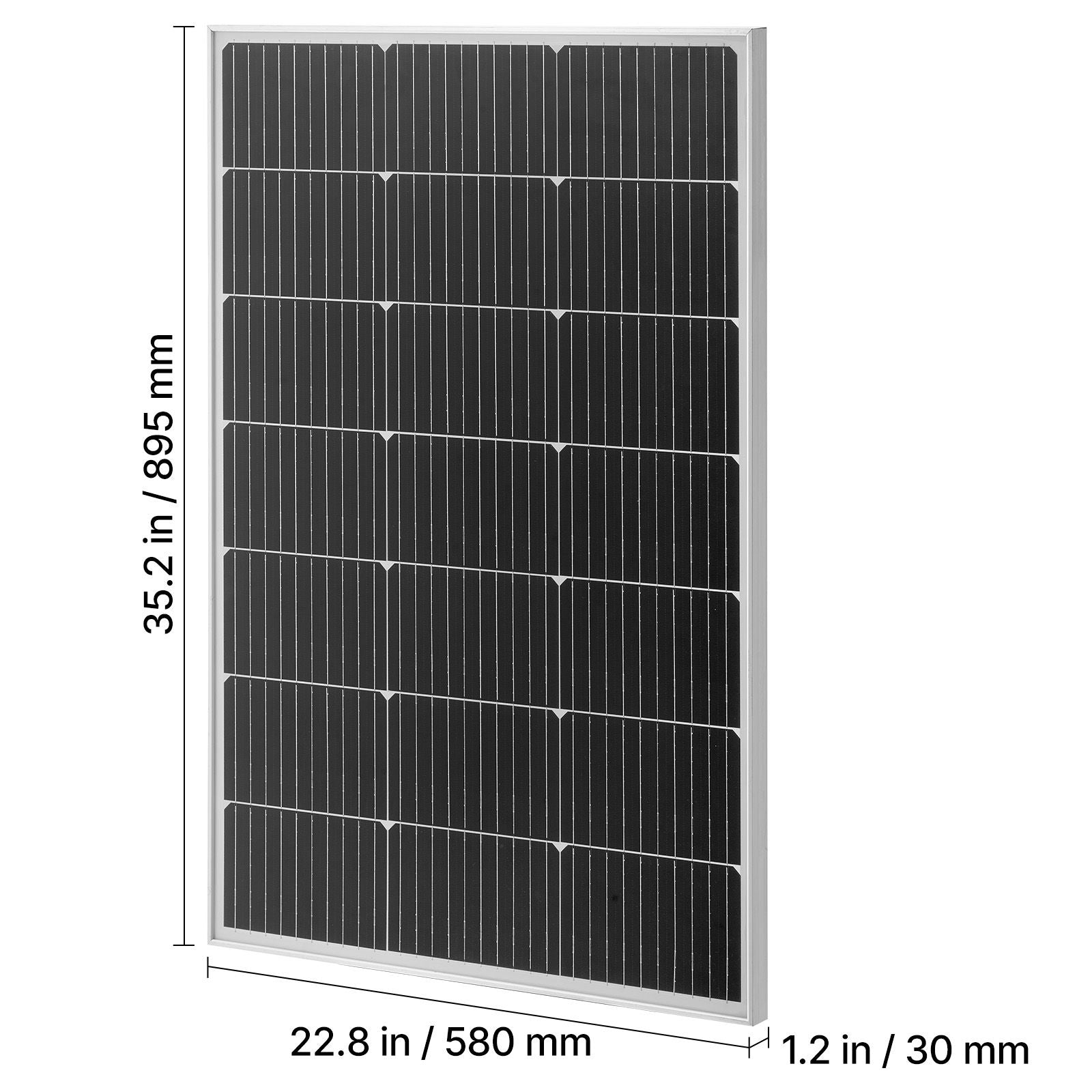 100W Monocrystalline Solar Panel – product image 8
