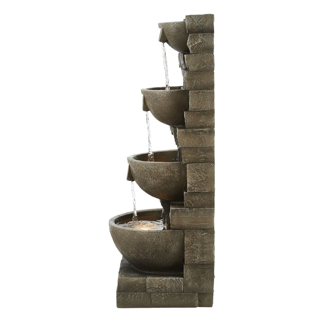 35.63-Inch Four-Tier Cascading Fountain with LED Light – product image 10