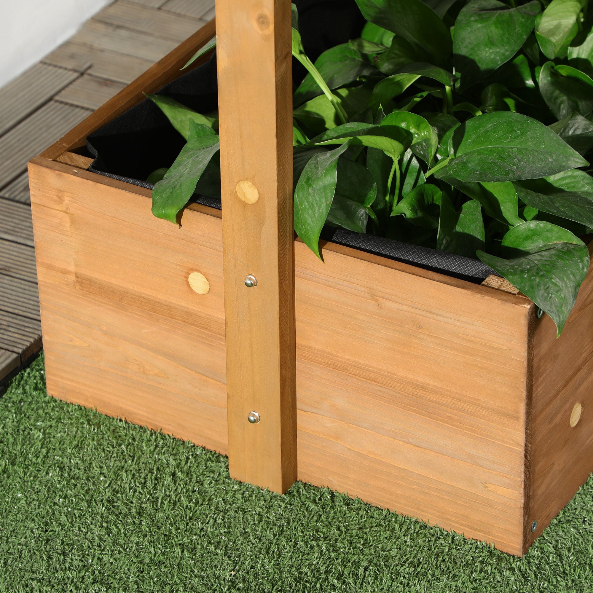 Four-Tier Vertical Wooden Raised Garden Bed – Orange – product image 9