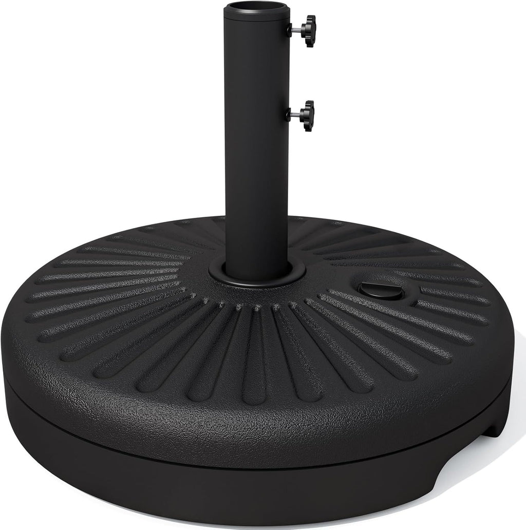 Water-Filled Patio Umbrella Base – Black