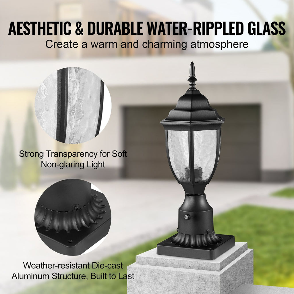 Dusk-to-Dawn Outdoor Post Lights with Pier Bases – 2 Pack – product image 6