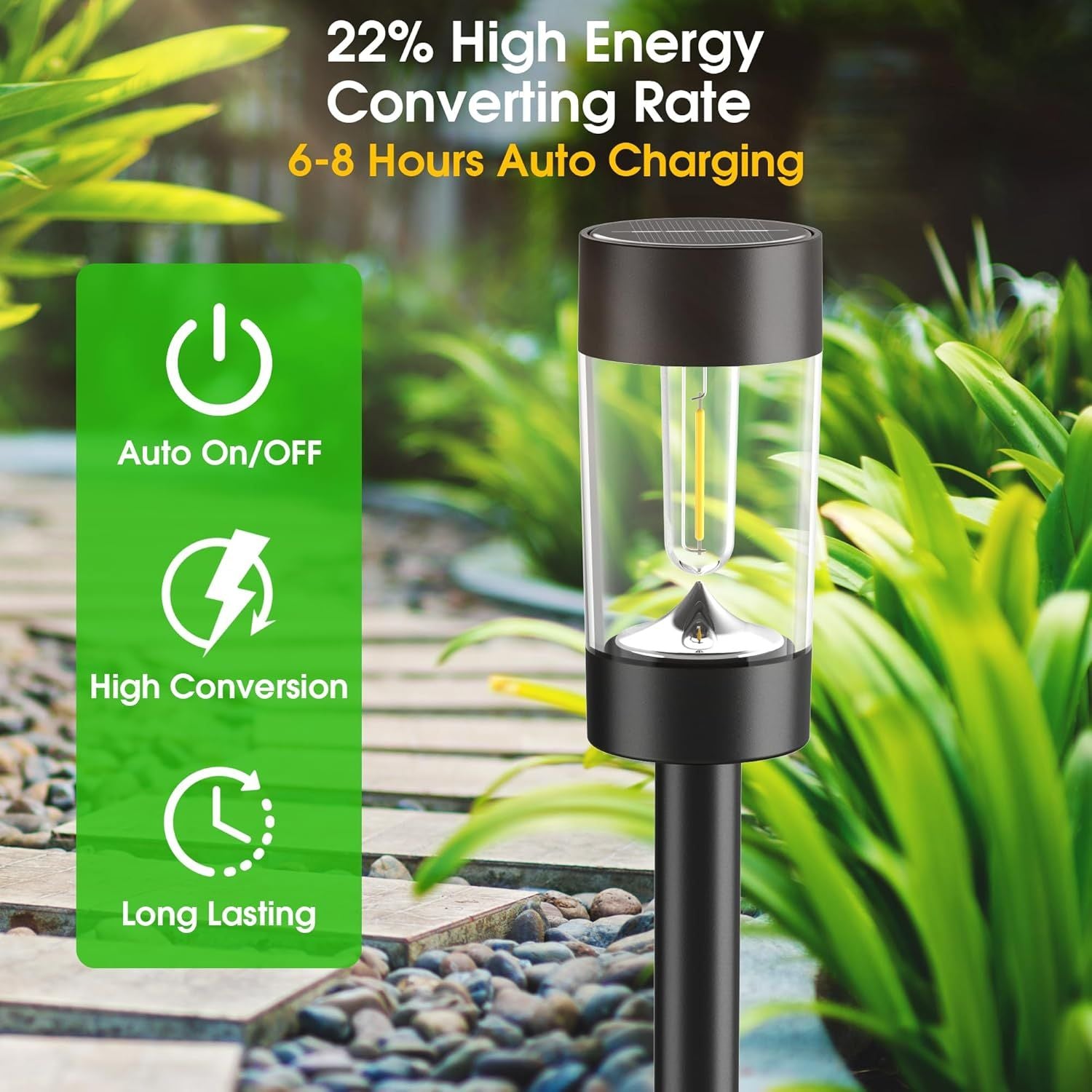 Warm White Solar Landscape Lights – 12 Pack – product image 4