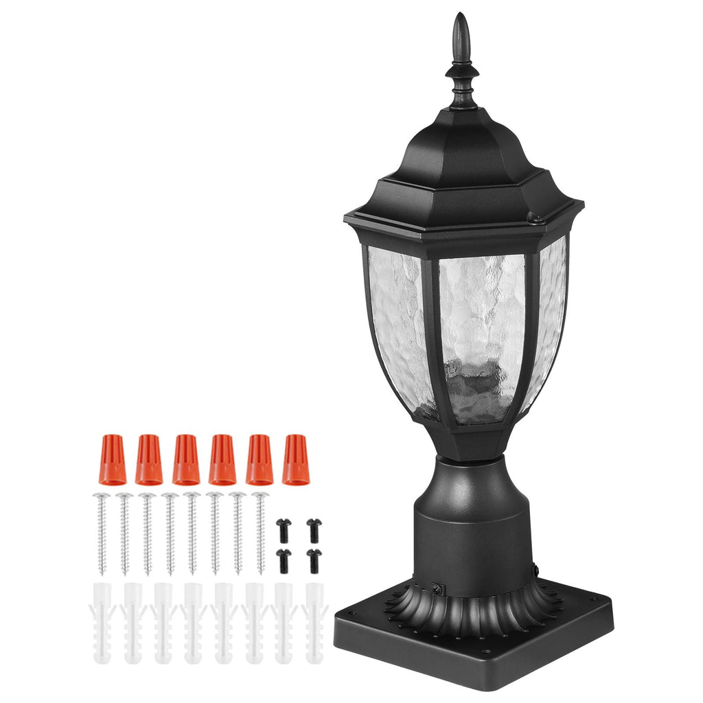 Dusk-to-Dawn Outdoor Post Lights with Pier Bases – 2 Pack