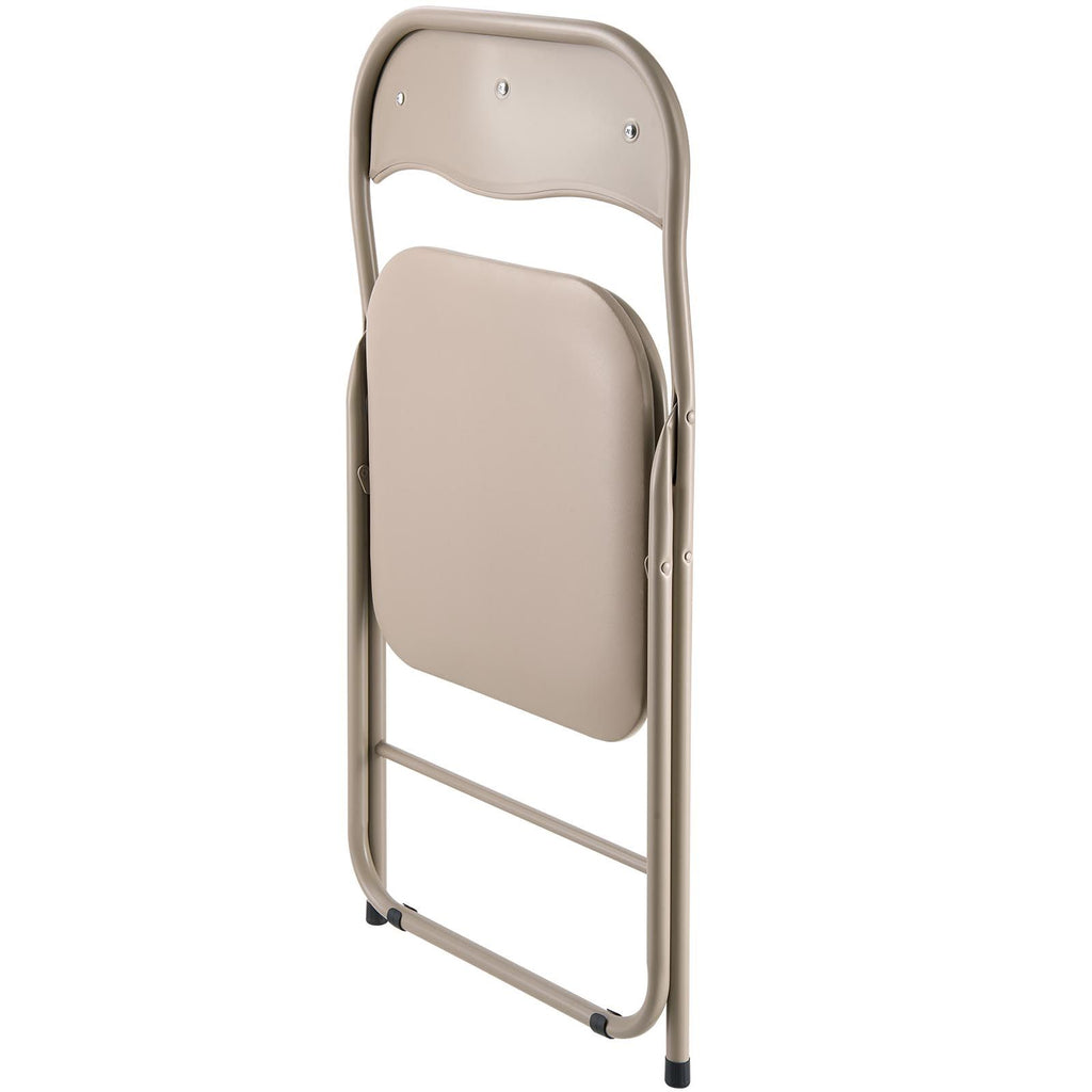Khaki Padded Folding Chairs – Set of 4 – product image 11