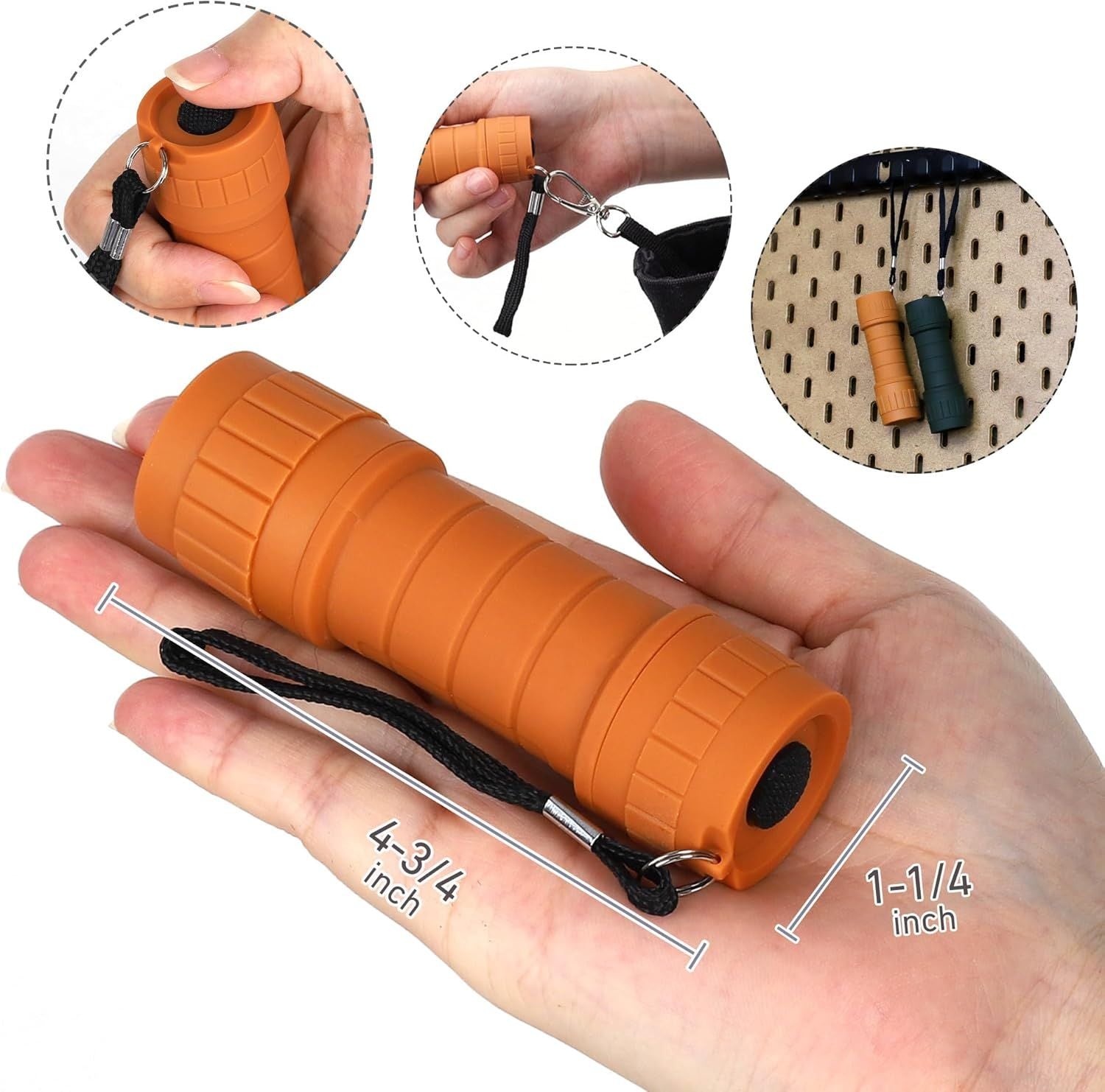 Compact LED Flashlights with Batteries – 6 Pack – product image 5