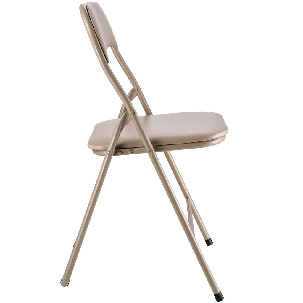 Khaki Padded Folding Chairs – Set of 4 – product image 12