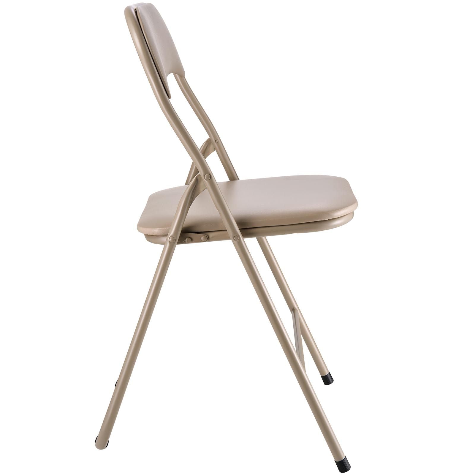 Khaki Padded Folding Chairs – Set of 4 – product image 12